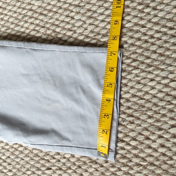 Eileen Fisher cropped light gray pants - Picture 4 of 7